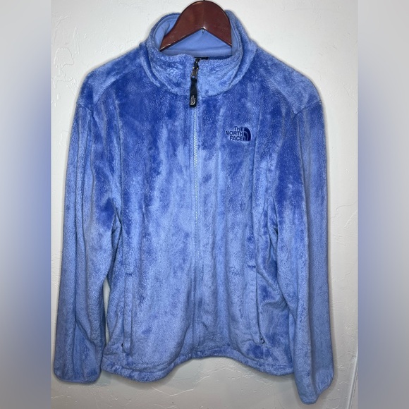 The North Face Osito Women's Fleece Full Zip Plush Jacket - Blue XL - Picture 2 of 12
